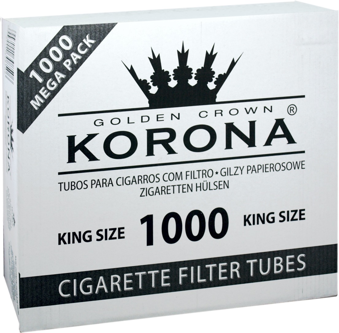 Супертабак сигареты купить интернет. Гильзы с фильтром Korona Mega Pack (1000). Гильзы сигаретные Korona 1000. Гильзы Korona (1000 шт) модель: УТ-00025099. Гильзы для сигарет с фильтром компакт 1000 шт.